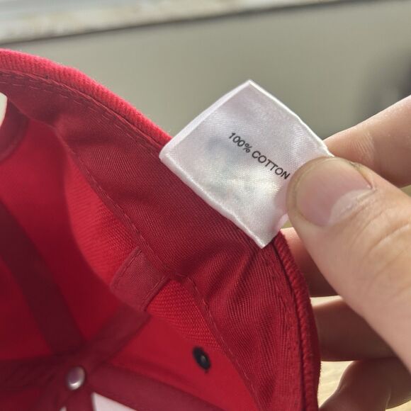 Vintage Cincinnati Reds Logo Athletic Hat Strapback OSFA Cap MLB Baseball Red LA - Picture 8 of 10